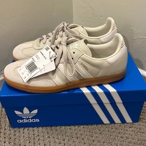 Adidas Samba OG NWT Aluminium / Chalk White / Wonder Beige, W size 8.5